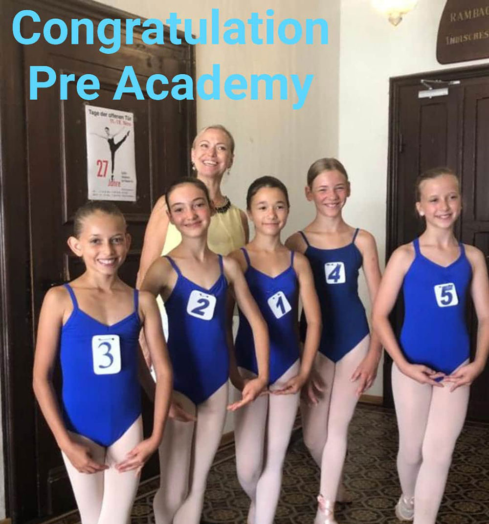 Ballettakademie am Theater Konstanz, Congratulations Pre-Academy